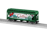 Lionel 3-18703 MERRY CHRISTMAS LIONSCALE 3-BAY HOPPER O SCALE Like New