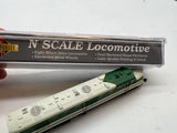 Walthers PROTO N 7743 Southern  Diesel Alco DL-109 - Powered -- #6400 (green, aluminum) N Scale Like New