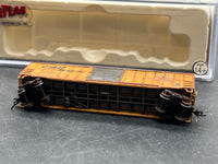Atlas 50 000 700 50' 6" Box Car Railbox (Large Logo) (Yellow/Black) N SCALE WEATHERED AS IS Used Excellent