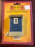 MTH Railking 30-90002 Blue & White Telephone Shanty O SCALE NEW
