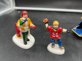 Department 56 56.55019 Before the Big Game Set of 4 Figures Used Excellent BROKEN FIGURE AS IS