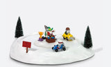 Department 56 North Pole Series 56.57217 Ice Races Today AS IS needs power adapter