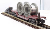 Lionel 6-16318 LIONEL LINES Depressed Flatcar with Cable Reels O Scale Like New
