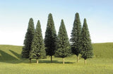 Bachmann 32001 5" - 6" PINE TREES scenery (6 pack) HO SCALE NEW