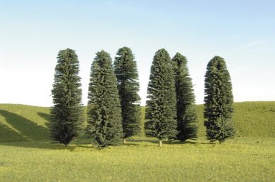 Bachmann SceneScapes 32005 5" - 6" Cedar Trees Scenery (6 pack) HO Scale NEW