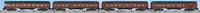 Lionel American Flyer AF 6-48992 Pennsylvania PRR Heavyweight Passenger Car 4-Pack (Carnegie, Indian Rock, Skyline, Chase) S SCALE Like New