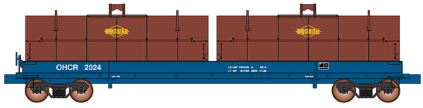 InterMountain Railway 32571-04 - Evan Coil Car w/ coils Ohio Central Railroad (OHCR) 2057 - HO Scale NEW