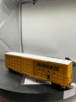 MTH Premier 20-99374 Milwaukee Road 50 Waffle Box Car O Scale Road #4307 NEW