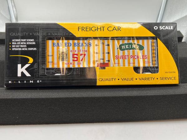 K-Line k762-5203 Heinz woodsided reefer Baked Beans Ft Pitt TCA Exclusive O SCALE NEW