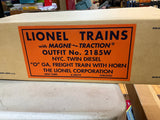 Lionel 6-38310 Conventional Classics #2185W NYC Twin Diesel Freight Set (PWR & DMY A #2344) O SCALE NEW