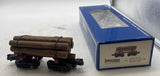 Industrial Rail 8001 27' Skeleton Log Car O/O27 Scale Tuscan O Scale Like New