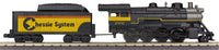 MTH Rugged Rails 33-1043-1 Chessie 2-8-0 Ten Wheeler Steam Engine - Chessie With Proto-Sound 3.0. O SCALE NEW