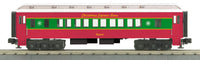 MTH Rugged Rails 33-6247 Christmas O-27 Madison Coach Car - Christmas O SCALE Like New
