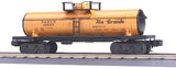 MTH Rugged Rails 33-7301 Denver & Rio Grande Tank Car #10017. O SCALE Like New