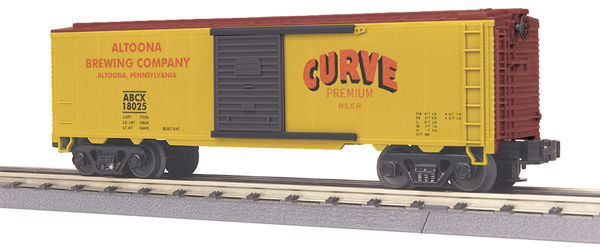 MTH  33-7412 Altoona Brewing Company Curve Beer Box Car ABCX 18025 O SCALE Like New