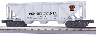 MTH Rugged Rails 33-7501 Pennsylvania Covered Hopper Car #257130. O SCALE AB Like New