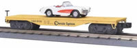 MTH Rugged Rails 33-7603 Chessie Flat Car - with 1957 Corvette  #81130 O SCALE Like New