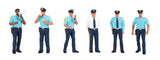 Bachmann 33154 POLICE SQUAD figures - O SCALE NEW