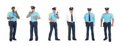 Bachmann 33154 POLICE SQUAD figures - O SCALE NEW