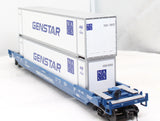 MTH Premier 20-95095 CSX Husky Stack Car O SCALE Like New Damaged Box