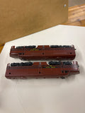 HO Scale Bargain Engine 79 Lehigh Valley Set of 2 Diesel Engines NONPOWERED Used VG