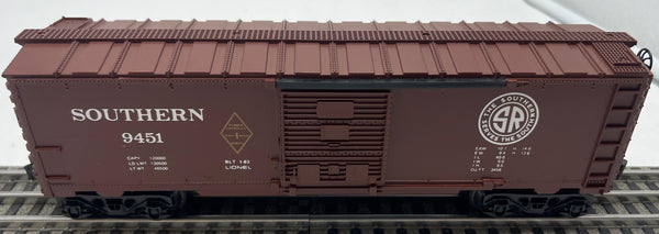 Lionel 6-9451 Southern Railway Famous American Railroad Boxcar 9451 O SCALE Used Excellent