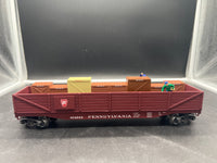 K-Line K107-1891 PRR Cops and Robber Operating Flat Car O SCALE Used Excellent