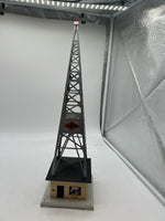 Lionel 6-32991 WLLC Radio-- AM/FM Radio Station Tower O SCALE Used Excellent