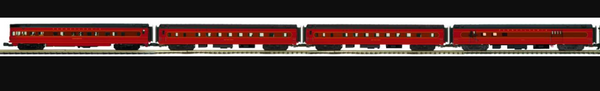 MTH 20-3503a, 20-3503b Pennsylvania Railroad PRR Passenger Cars limited (4 Car Matching Set) O SCALE NEW