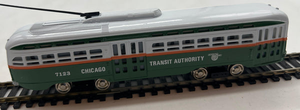 Bachmann 41-629-c2 Streamline PCC Trolley Chicago Transit Authority HO Scale Like New