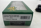 San Juan Model Co THOn3-1940-36 CONOCO 1940 Lettering Tank Car #36 HOn3 Scale  Like New
