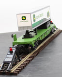 MTH Railking 30-76148 John Deere Flat Car w/40' Trailer O SCALE Used Excellent