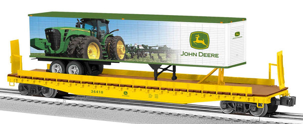 Lionel 2326410 John Deere 50' Flatcar w/ Trailer O SCALE NEW
