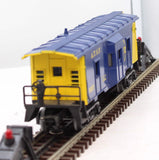 Lionel 6-9317 ATCHISON TOPEKA SANTA FE Blue & Yellow Bay Window Caboose 9317 O Scale Used Damaged Box