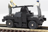 MTH Railking 30-2508 Black Operating Hand Car O SCALE NEW