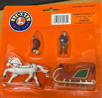 Lionel 1930230 PEOPLE ON SLEIGHS 4-PACK O SCALE NEW