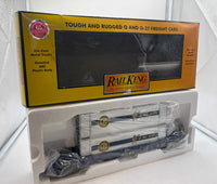 MTH Railking 30-76437 Alaska Husky Stack Car w/ETD O SCALE NEW
