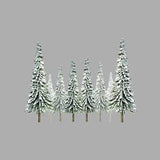 JTT 92007 SNOW COVERED TREES 4"-6" HO SCALE NEW