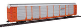 Walthers 920-101348 BNSF 89' Bi-Level Auto Carrier Proto Orange #27796 Auto Series HO Scale Like New