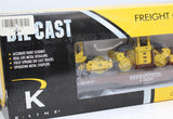 K-Line K693-1891 PRR Diecast Flatcar W/3 Diesel Rollers  O SCALE Like New