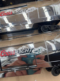 MTH 30-1433-1, 30-78040, 30-78061 Coors Light Railking Silver Bullet Train Set with Proto-Sound 2.0 with Rare Tail Car & Add-On Reefer limited O Scale Like New