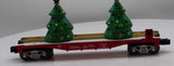 Lionel 2128060 Christmas Tree Flatcar w Blinking Lights O SCALE Like New