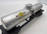Lionel postwar 6555 SUNOCO gas oils logo Single Dome Tank Car O Scale Used Excellent No Box