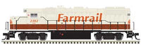 Atlas 10004559 FarmRail GP38-2 Phase II Locomotive Trainman Silver #2302 NEW