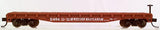 Atlas 38134 WESTERN MARYLAND Flat Car Oxide Red/White #2464 N Scale WEATHERED AS IS Like New