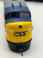 Walthers 910-9939 EMD F7 A-B Set - Standard DC -- CSX Transportation #116, 119 (YN2; gray, blue, yellow) (2 PCS ) HO SCALE Like New