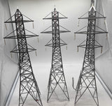MTH Railking 30-1056 Hi-tension Tower Set - 3 Pc. Set O SCALE Like New