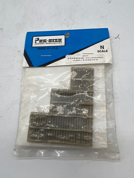 pre-size model specialties timber tunnel abutment #207 N scale  NEW
