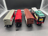 Lionel 6-38358, 6-38377 Illinois Central F3 Freight Set with add-on NonPwd/ Dummy F3A Unit Postwar Celebration Series PWC O Scale Like New