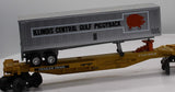 Lionel 6-19416 ILLINOIS CENTRAL TTUX Spine Car O Scale Like New